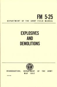 Explosives and Demolitions 