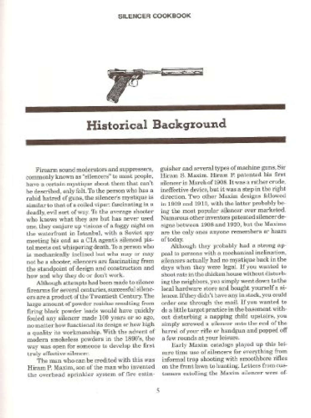 The Silencer Cookbook; .22 Rimfire Silencers