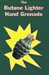 Butane Lighter Hand Grenade