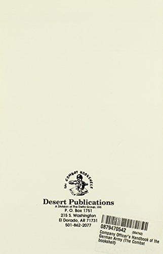 Company Officer's Handbook of the German Army