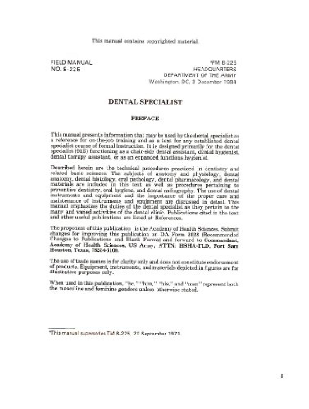 Dental Specialist