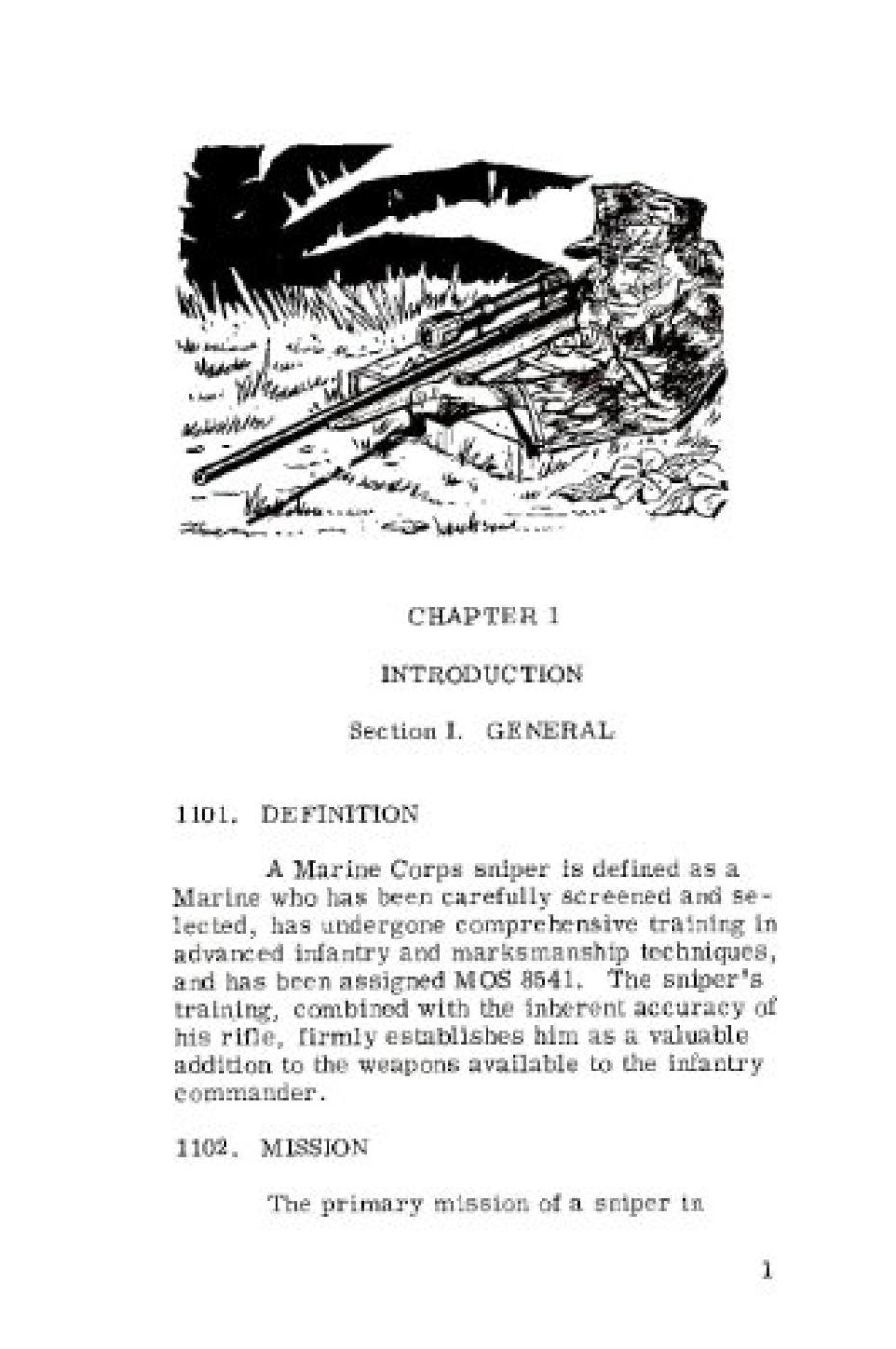 U.S.M.C. Sniping