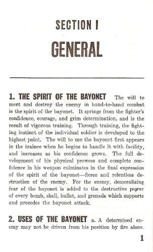 Us Army Bayonet Manual
