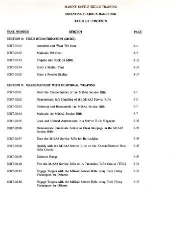 U.S. Marine Battle Skills Manual